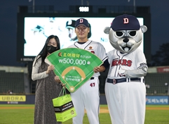 두산 곽빈, 조아제약 9월 넷째 주 주간 MVP 선정