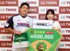 LG 장현식, 7월 넷째 주 조아제약 주간 MVP 수상