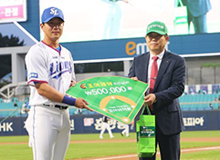 삼성 이성규, 조아제약 주간 MVP 수상